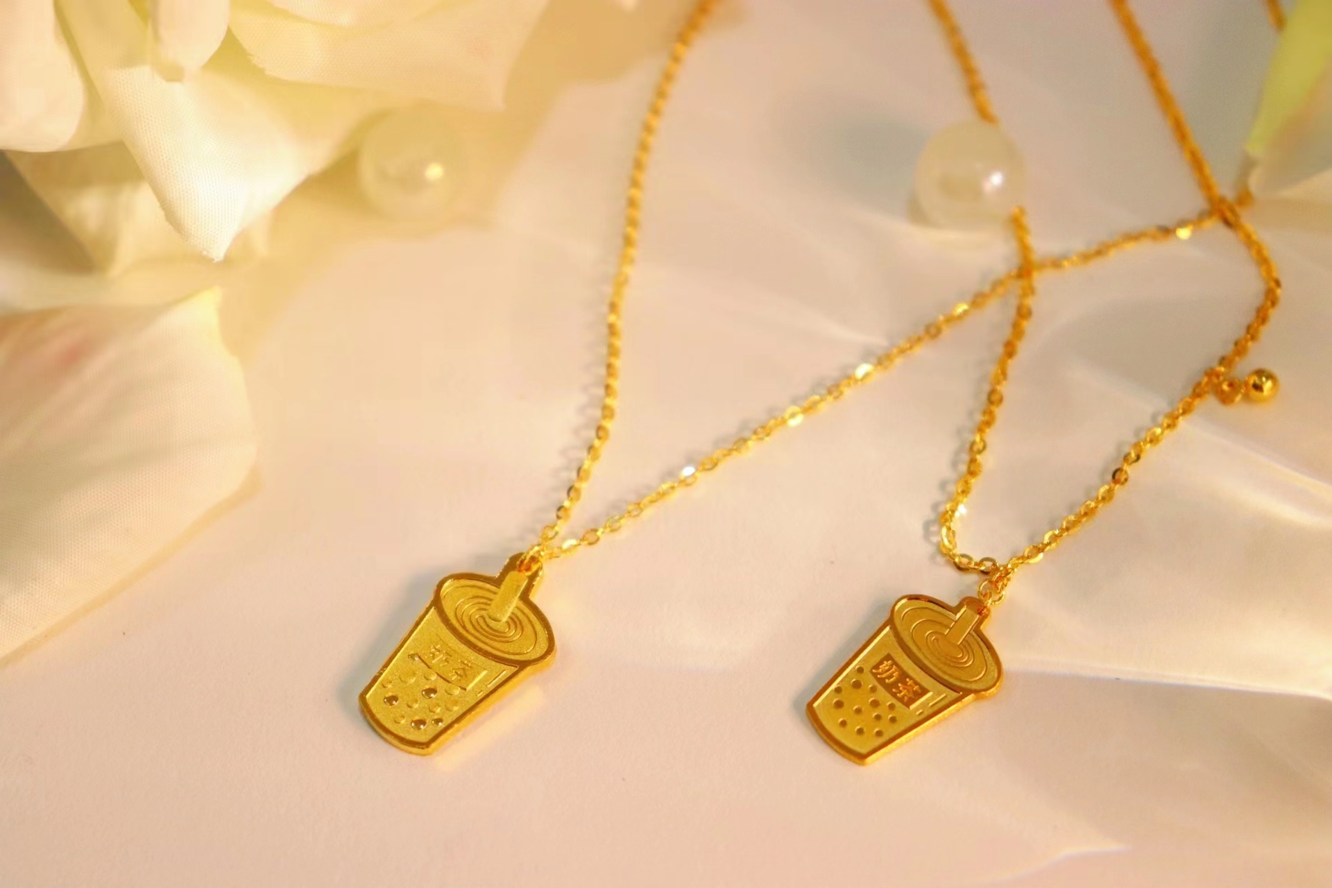 【足金奶茶】来杯甜甜的奶茶，让你甜蜜一整天 